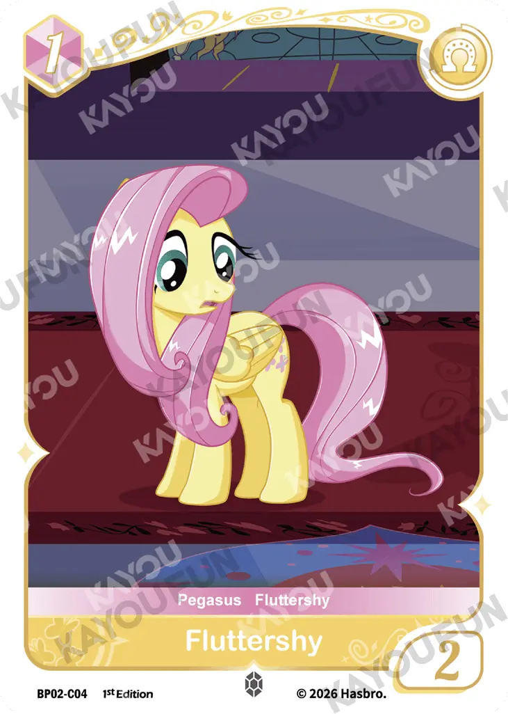 Kartu Kayou My Little Pony - Fluttershy (C)