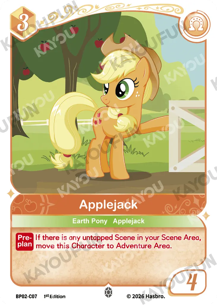 Kartu Kayou My Little Pony - Applejack (C)