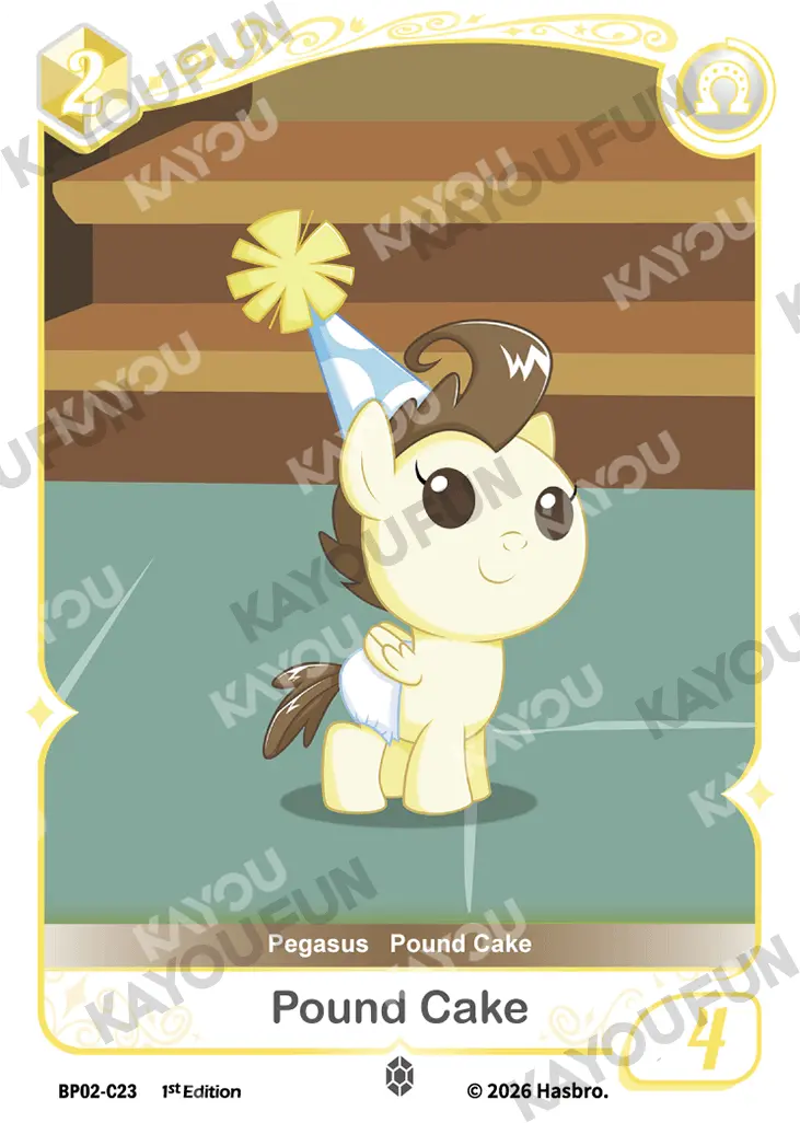 Kartu Kayou My Little Pony - Pound Cake (C)