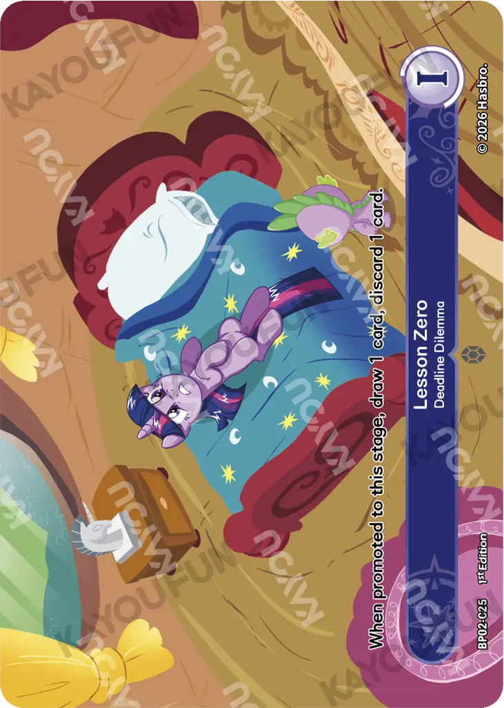 Kartu Kayou My Little Pony - Lesson Zero - Deadline Dilemma (C)