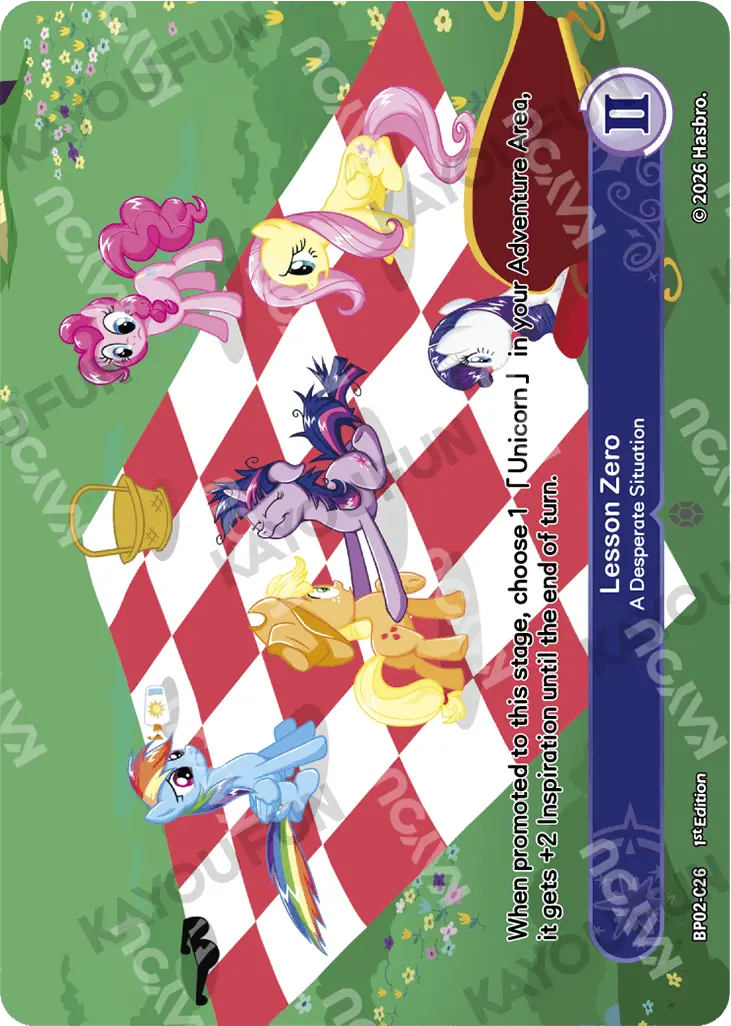 Kartu Kayou My Little Pony - Lesson Zero - A Desperate Situation (C)