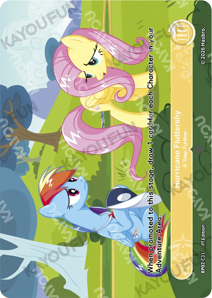 Kartu Kayou My Little Pony - Hurricane Fluttershy - A Step Further (C)