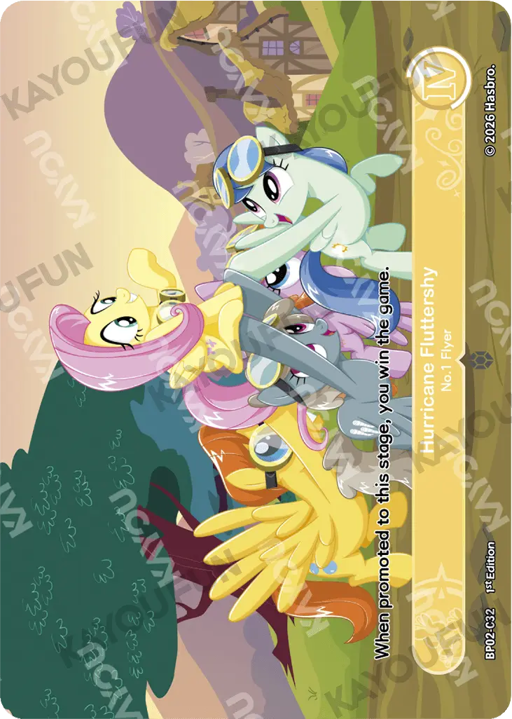 Kartu Kayou My Little Pony - Hurricane Fluttershy - No.1 Flyer (C)