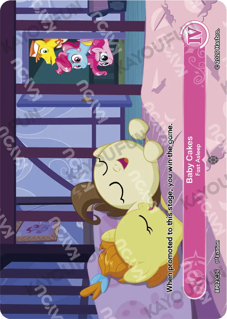 Kartu Kayou My Little Pony TCG - Baby Cakes - Fast Asleep (C)