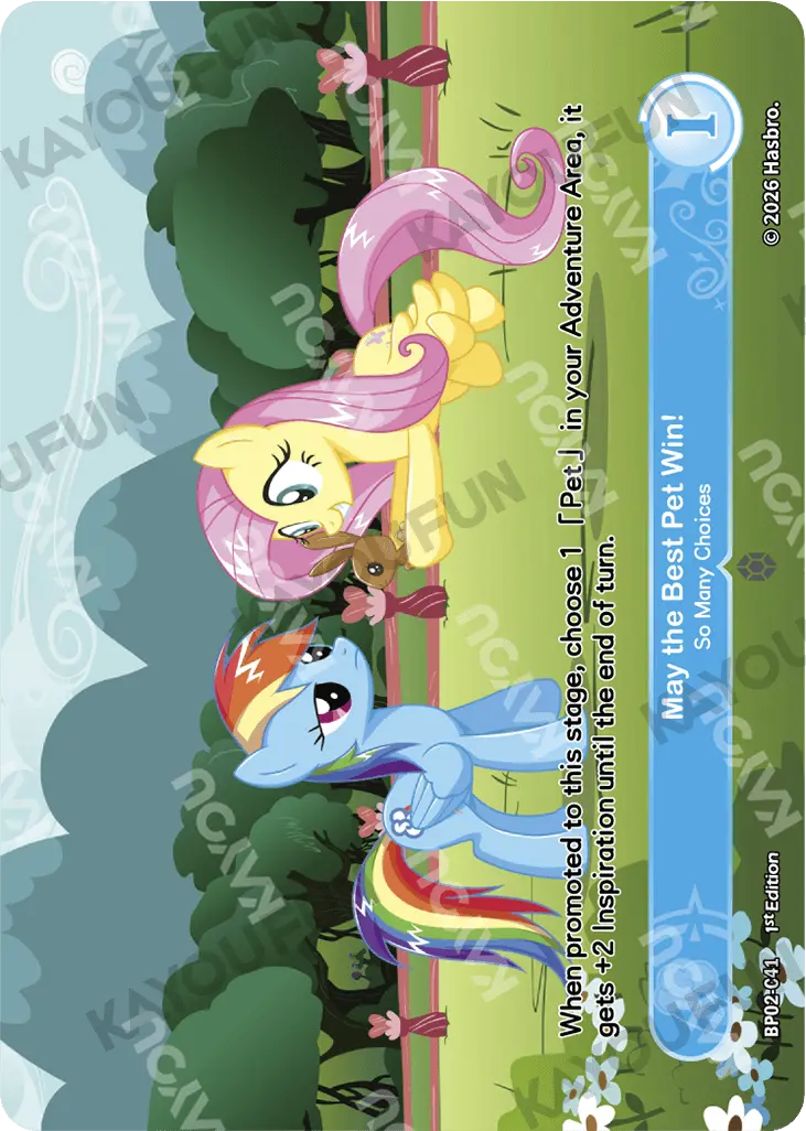 Kartu Kayou My Little Pony - May the Best Pet Win! - So Many Choices (C)