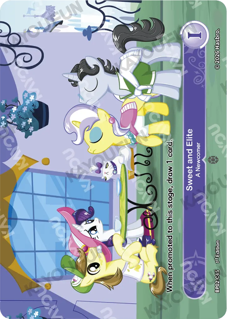 Kartu Kayou My Little Pony - Sweet and Elite - A Newcomer (C)