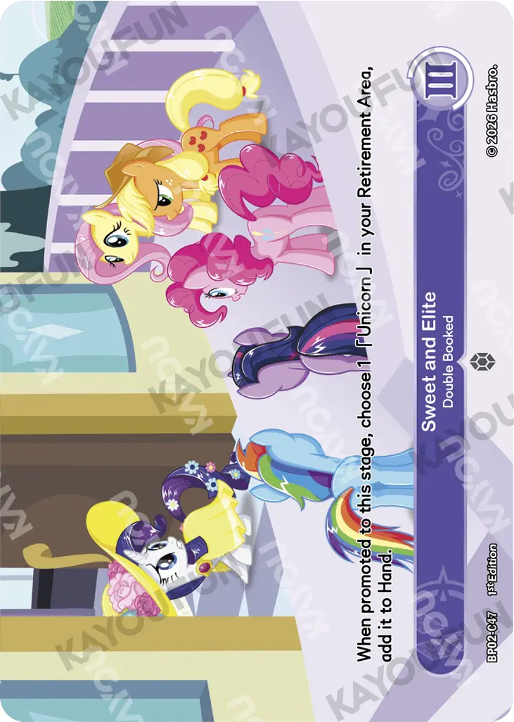 Kartu Kayou My Little Pony - Sweet and Elite - Double Booked (C)