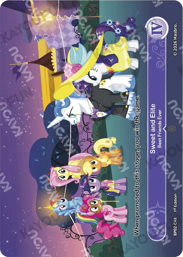 Kartu Kayou My Little Pony - Sweet and Elite - Best Friends Ever (C)