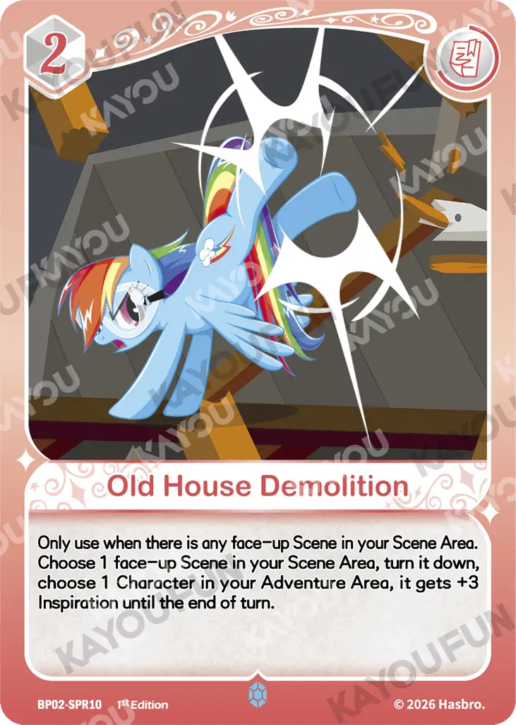 Kartu Kayou My Little Pony - Old House Demolition (SPR)