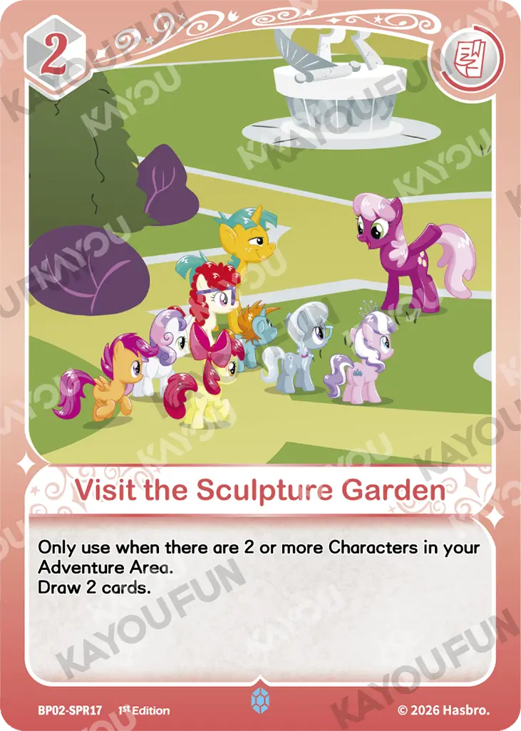 Kartu Kayou My Little Pony - Visit the Sculpture Garden (SPR)