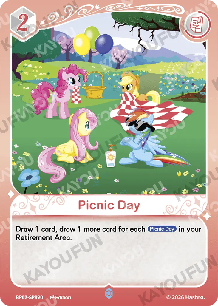 Kartu Kayou My Little Pony - Picnic Day (SPR)