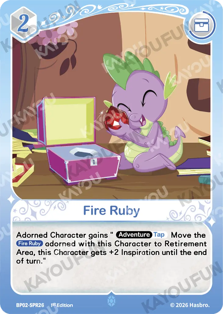 Kartu Kayou My Little Pony - Fire Ruby (SPR)