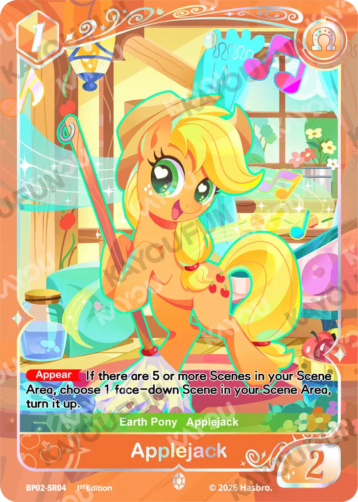 Kartu Kayou My Little Pony - Applejack (SR)