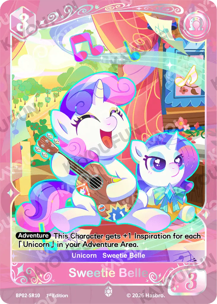 Kartu Kayou My Little Pony - Sweetie Belle (SR)