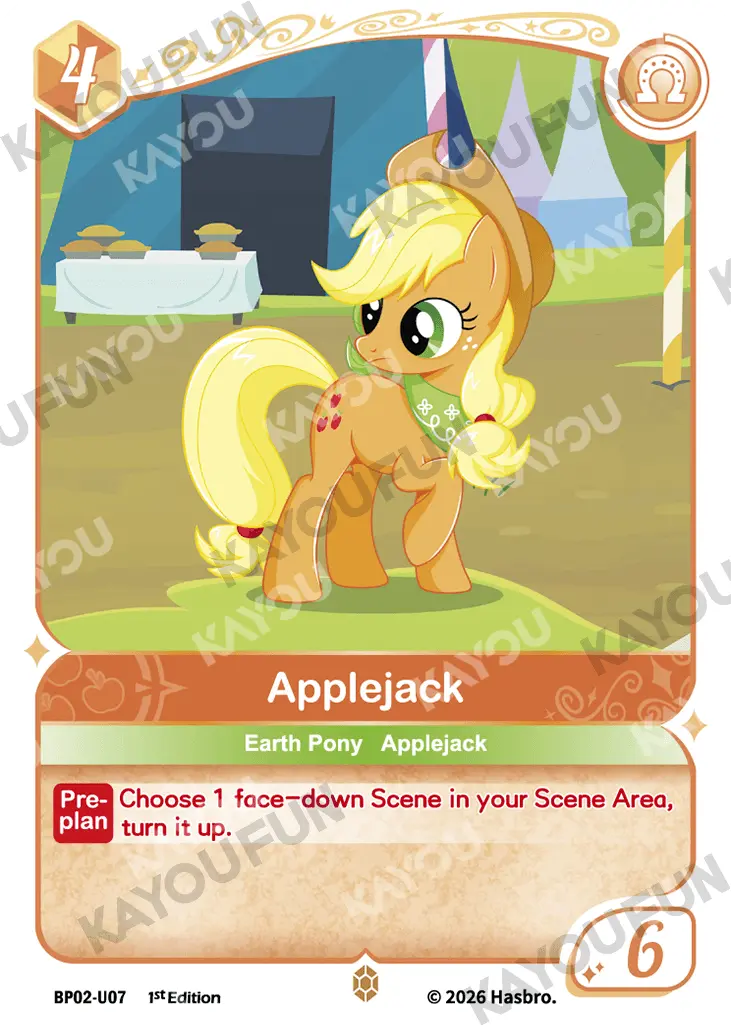 Kartu Kayou My Little Pony - Applejack (U)