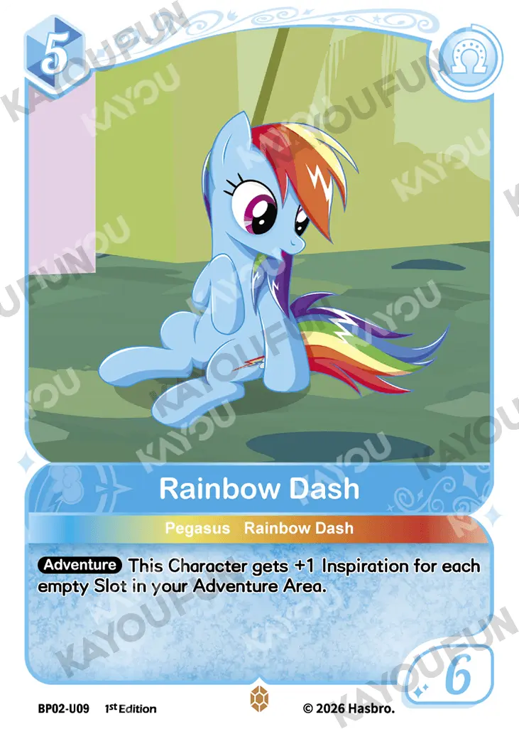 Kartu Kayou My Little Pony - Rainbow Dash (U)