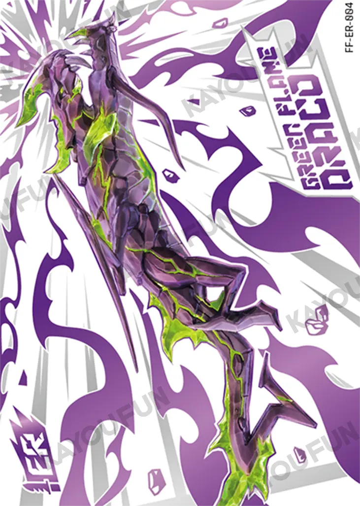 Kartu Kayou Free Fire - Green Flame Draco (ER)