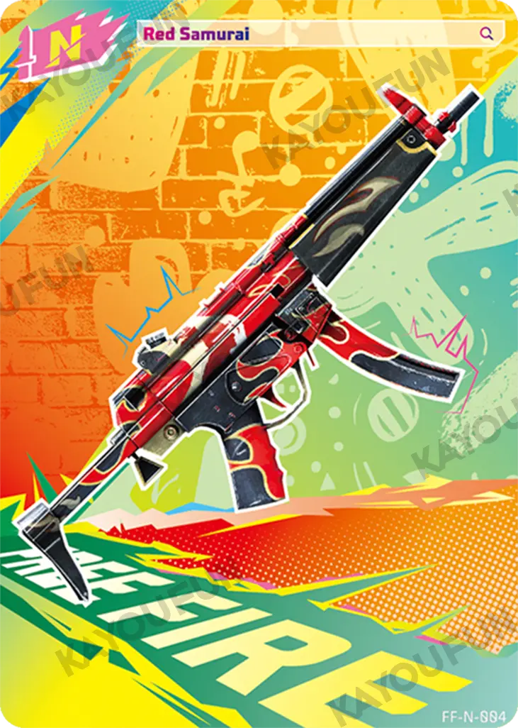 Kartu Kayou Free Fire - Red Samurai (N)