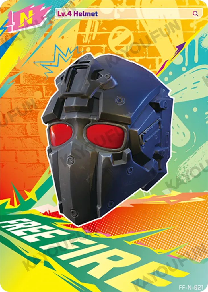 Kartu Kayou Free Fire - Lv.4 Helmet (N)