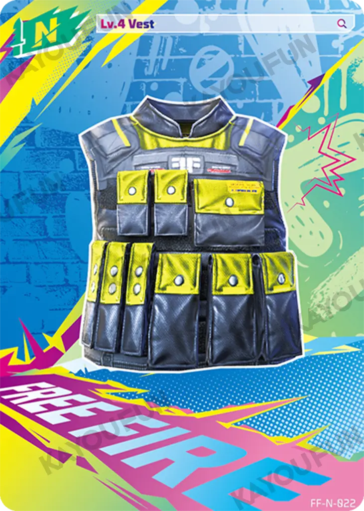 Kartu Kayou Free Fire - Lv.4 Vest (N)