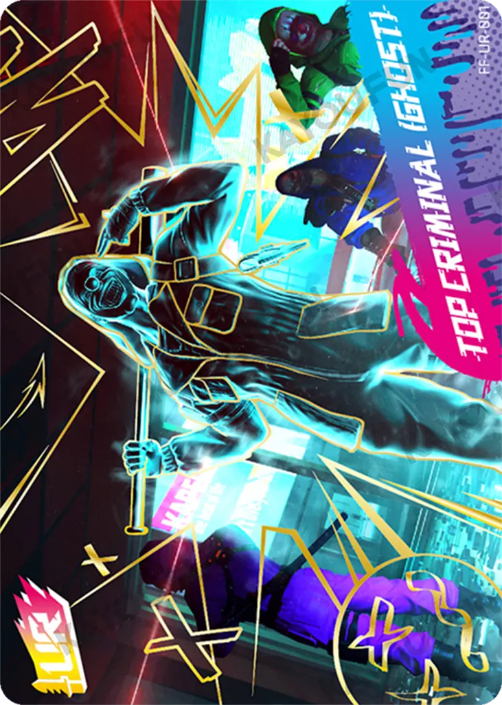 Kartu Kayou Free Fire - Top Criminal (Ghost) (UR)