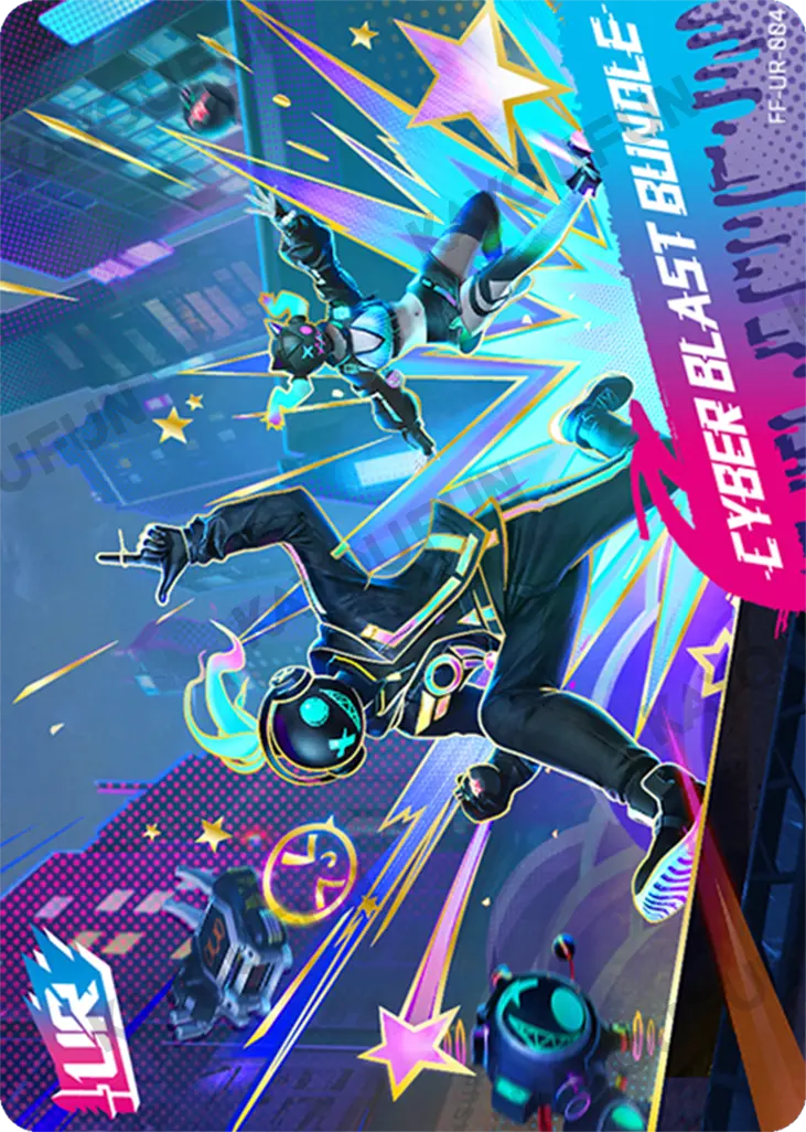 Kartu Kayou Free Fire - Cyber Blast Bundle (UR)