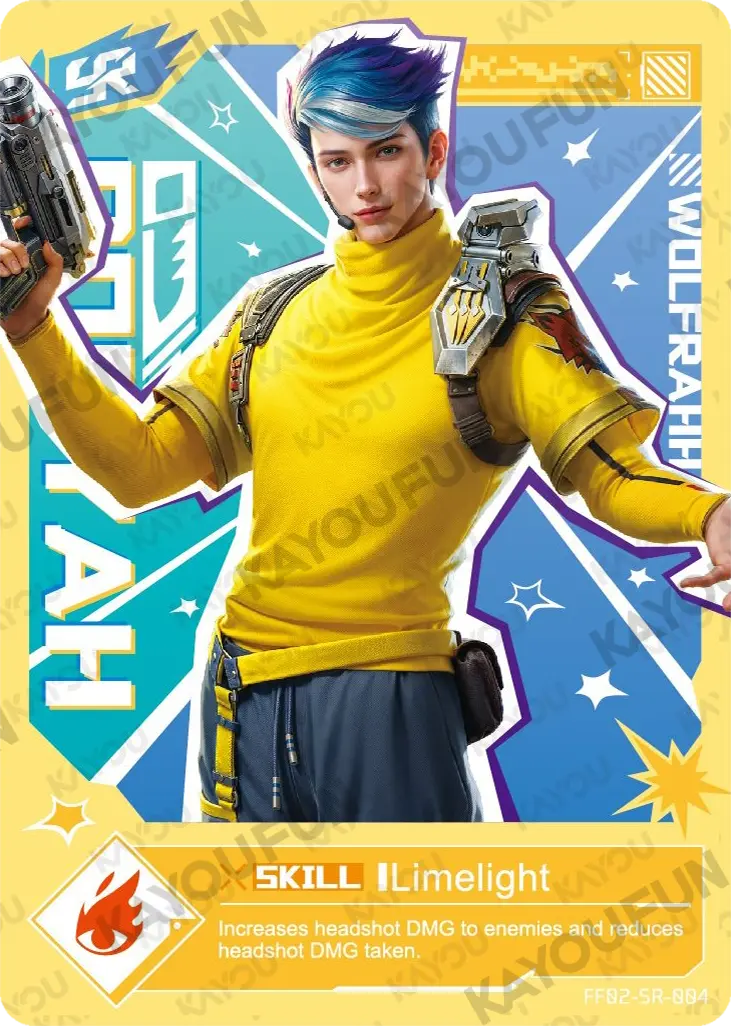 Kartu Kayou Free Fire - Wolfrahh (SR)