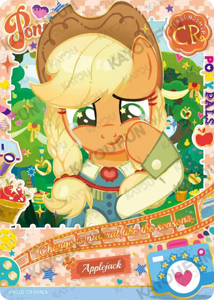Kartu Kayou My Little Pony - Applejack (CR)