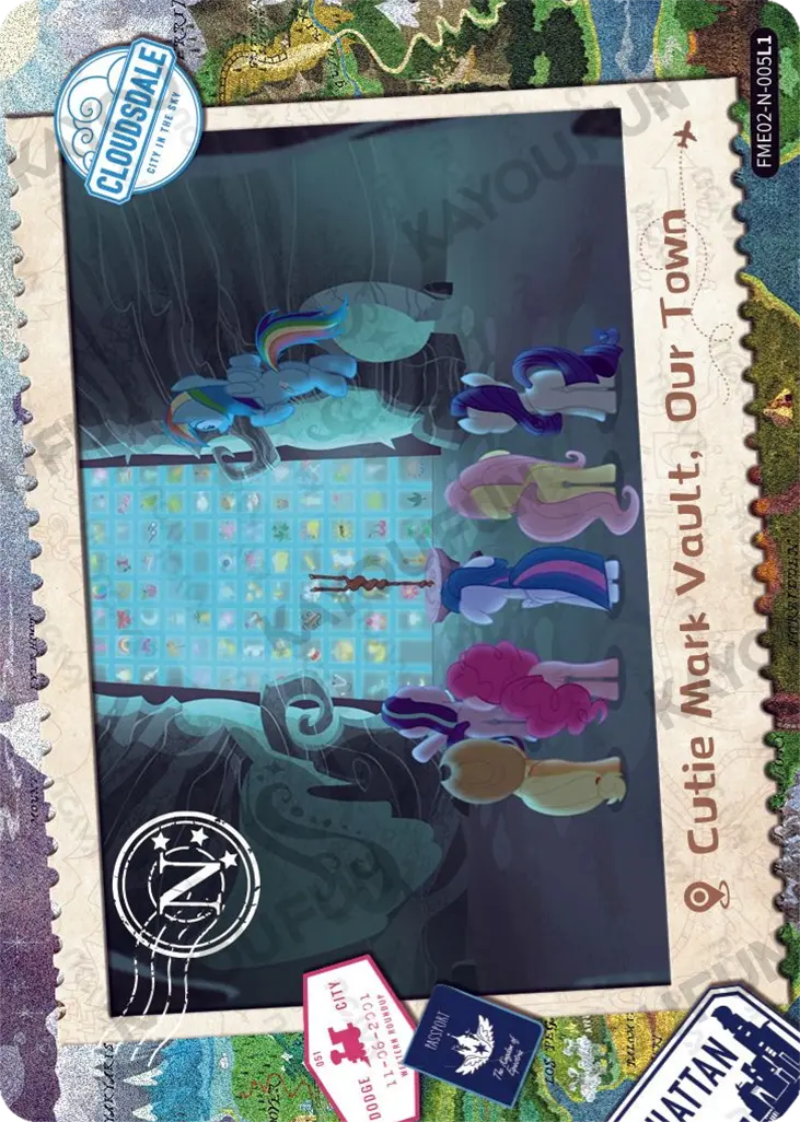 Kartu Kayou My Little Pony - Cutie Mark Vault, Our Town (N)