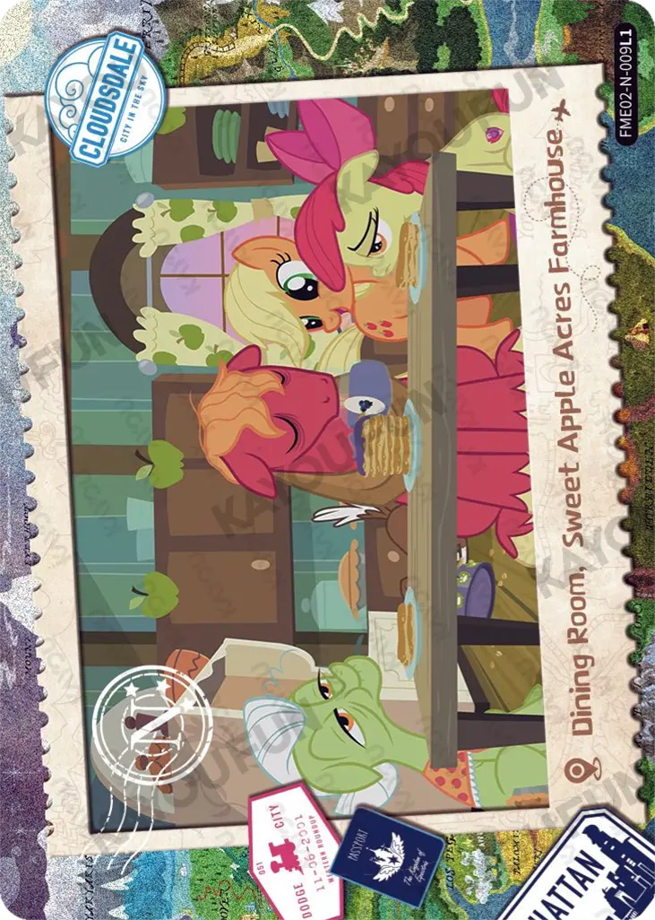Kartu Kayou My Little Pony - Dining Room, Sweet Apple Acres Farmhouse (N)