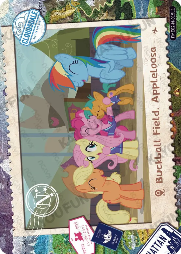 Kartu Kayou My Little Pony - Buckball Field, Appleloosa (N)