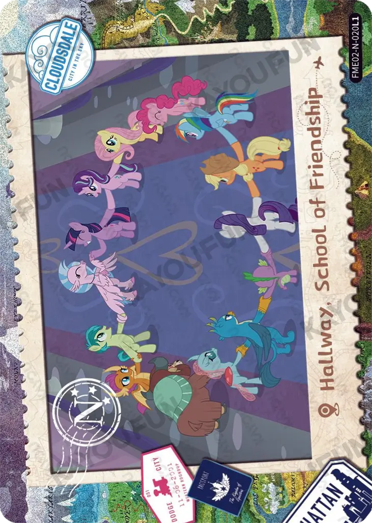 Kartu Kayou My Little Pony - Hallway, School of Friendship (N)