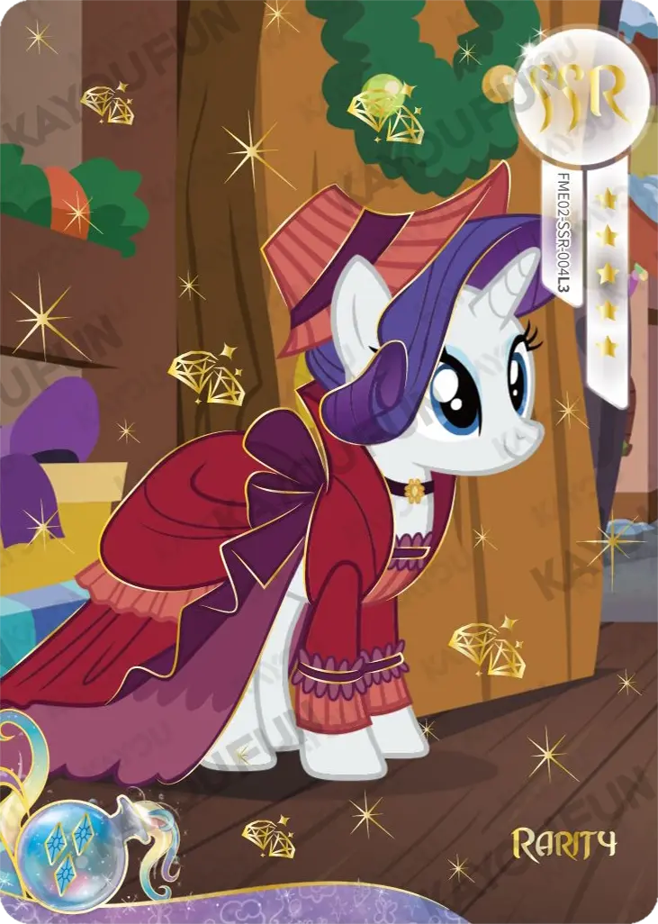 Kartu Kayou My Little Pony - Rarity (SSR)