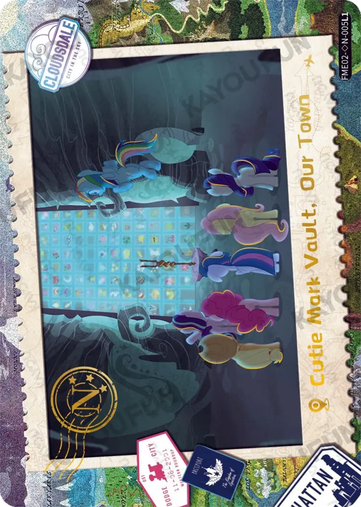 Kartu Kayou My Little Pony - Cutie Mark Vault, Our Town (◇N)