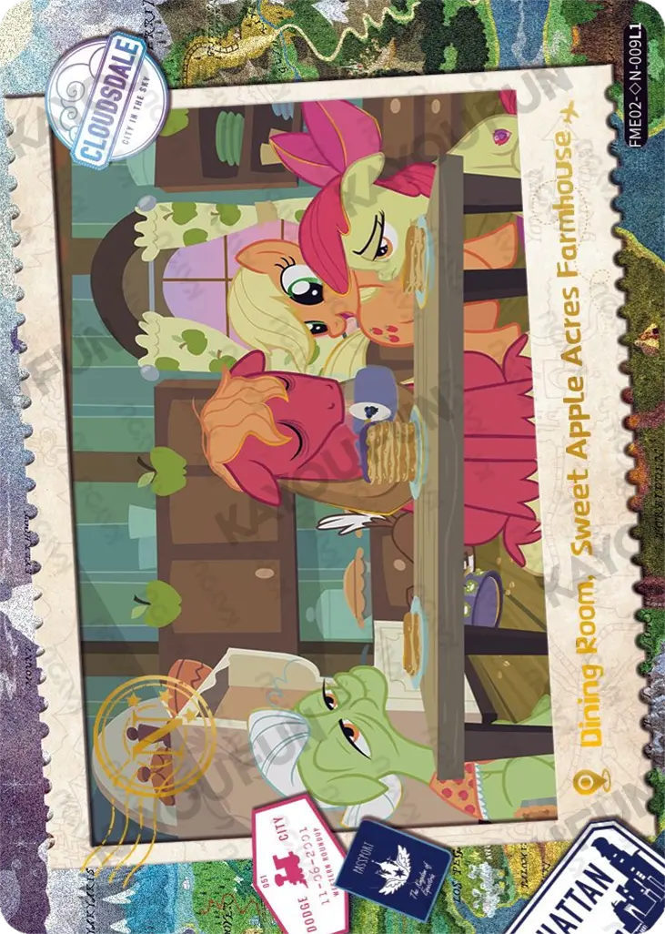 Kartu Kayou My Little Pony - Dining Room, Sweet Apple Acres Farmhouse (◇N)