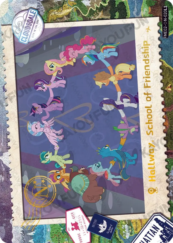 Kartu Kayou My Little Pony - Hallway, School of Friendship (◇N)