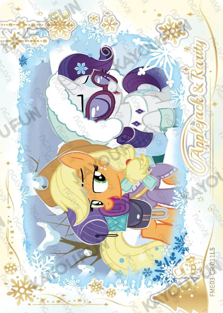 Kartu Kayou My Little Pony - Applejack&Rarity (CR)