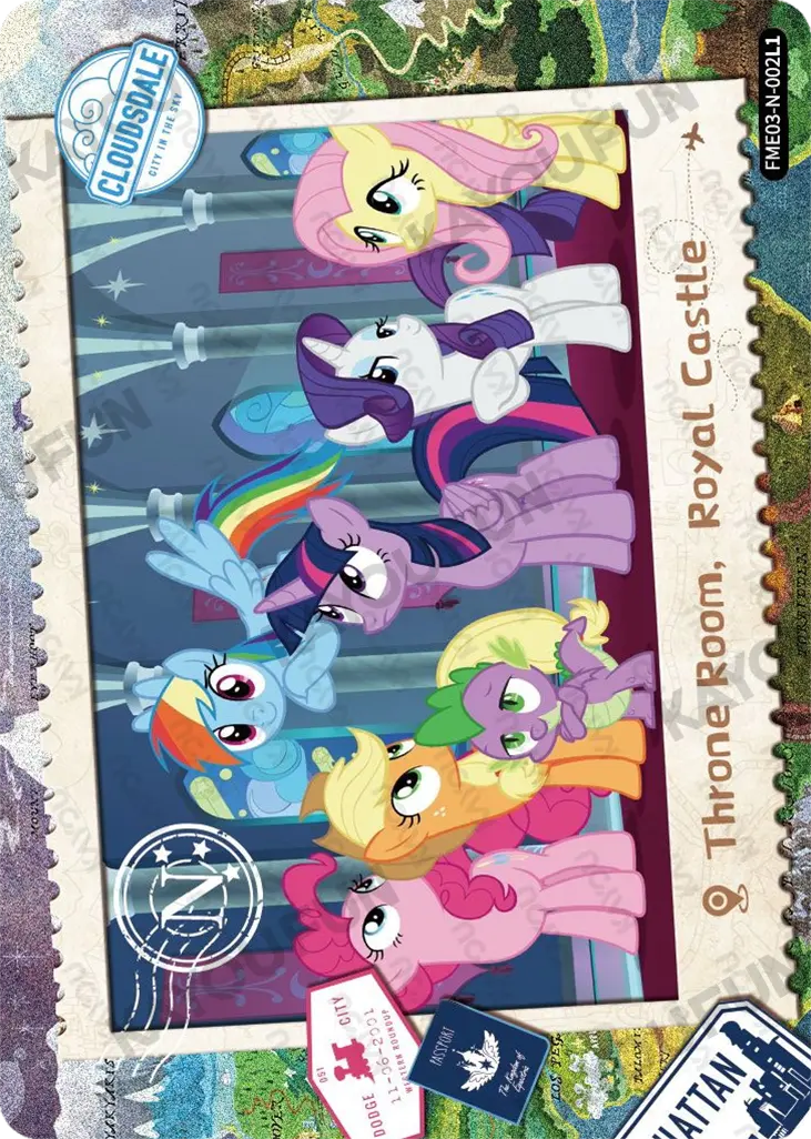 Kartu Kayou My Little Pony - Throne Room, Royal Castle (N)