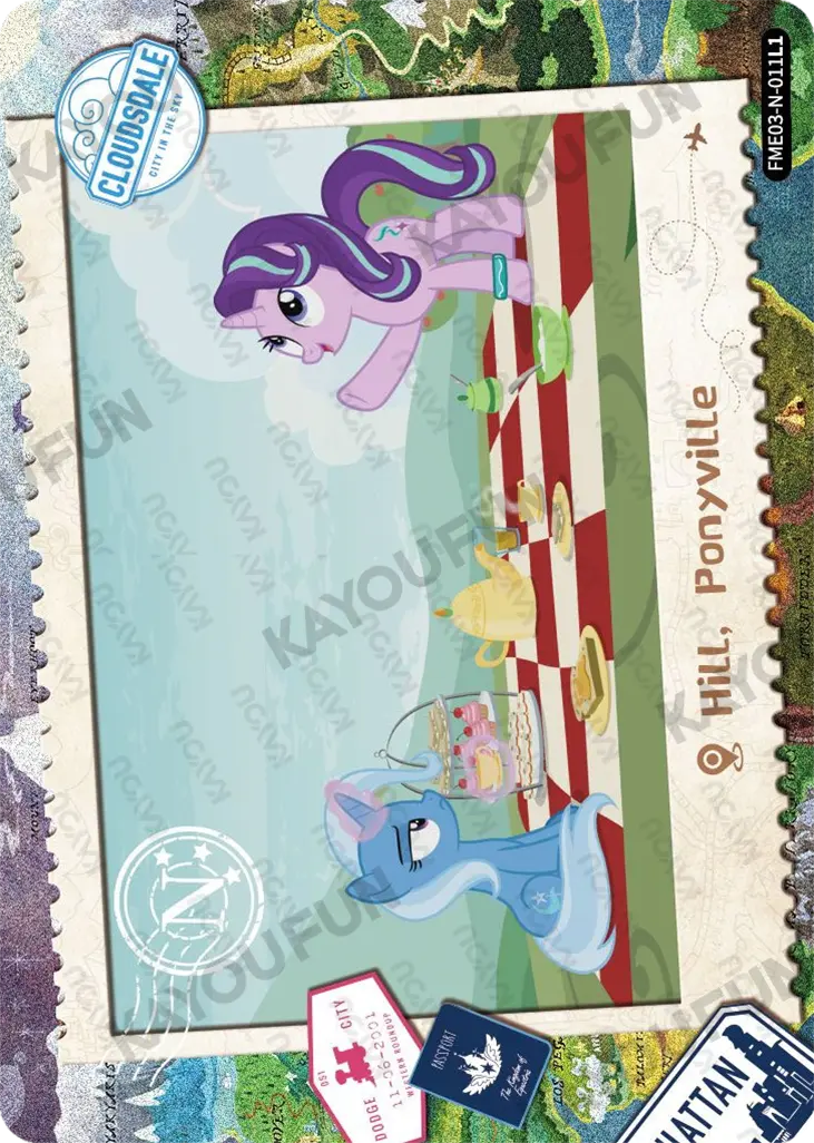 Kartu Kayou My Little Pony - Hill, Ponyville (N)