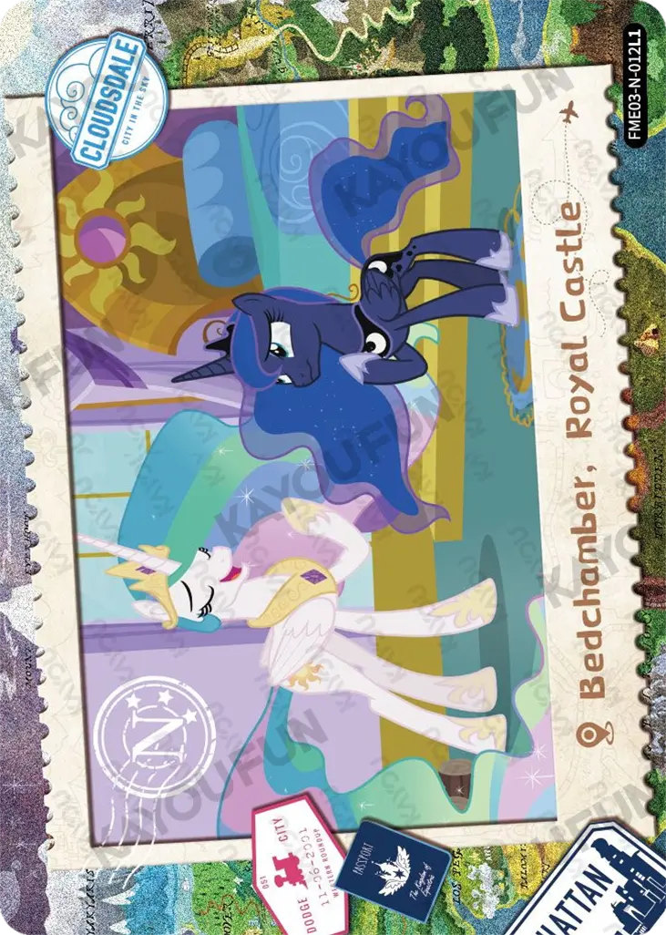 Kartu Kayou My Little Pony - Bedchamber, Royal Castle (N)