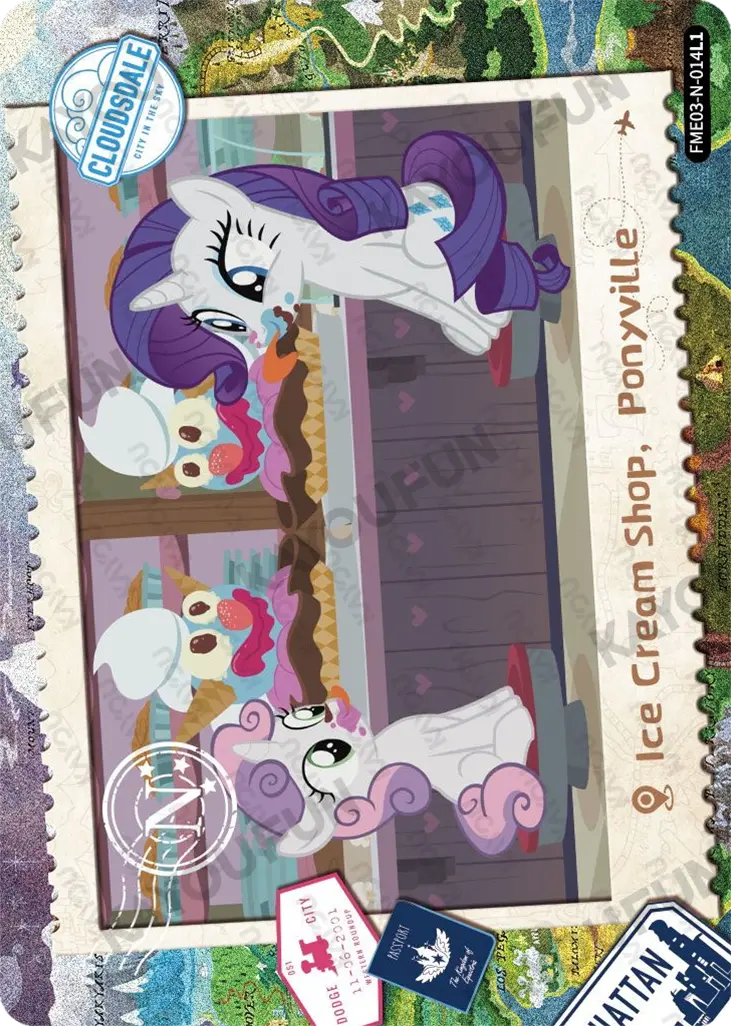 Kartu Kayou My Little Pony - Ice Cream Shop, Ponyville (N)