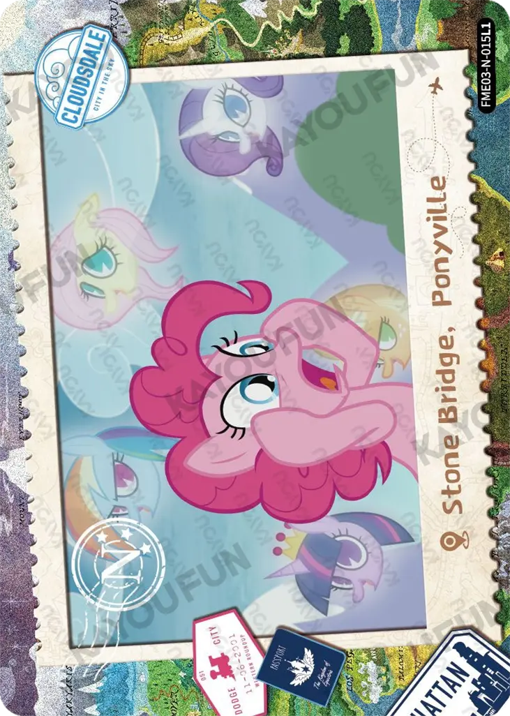 Kartu Kayou My Little Pony - Stone Bridge, Ponyville (N)