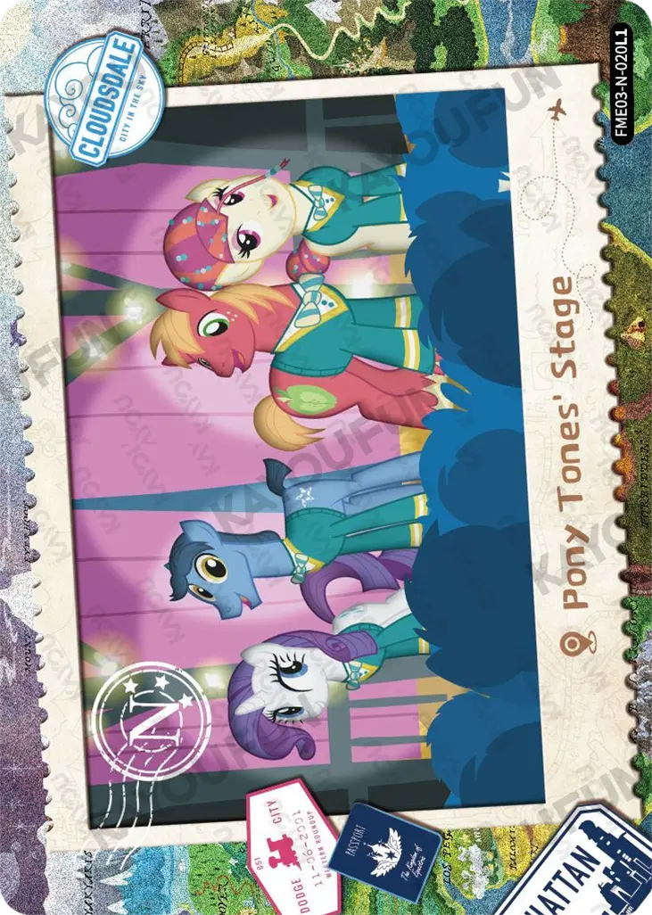 Kartu Kayou My Little Pony - Pony Tones Stage (N)