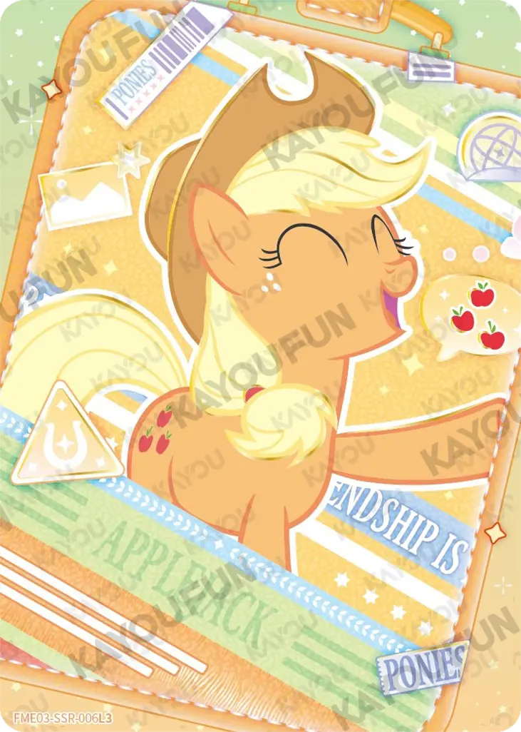 Kartu Kayou My Little Pony - Applejack (SSR)