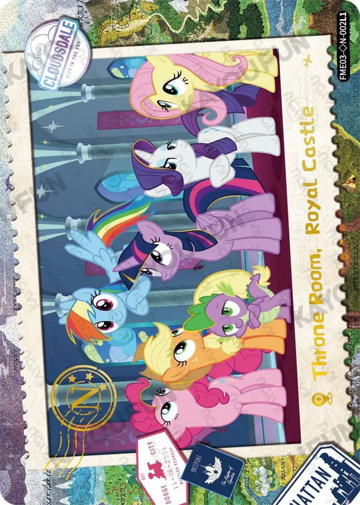 Kartu Kayou My Little Pony - Throne Room, Royal Castle (◇N)