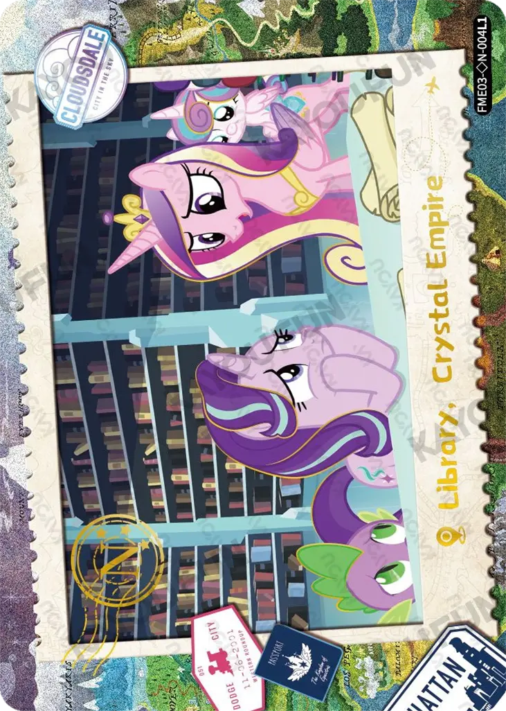 Kartu Kayou My Little Pony - Library, Crystal Empire (◇N)