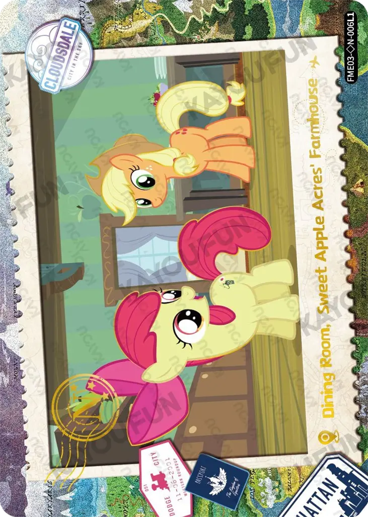 Kartu Kayou My Little Pony - Dining Room, Sweet Apple Acres Farmhouse (◇N)