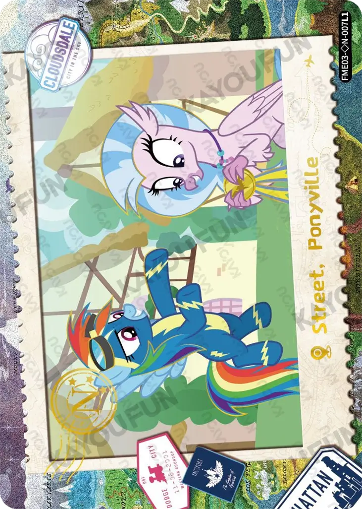 Kartu Kayou My Little Pony - Street, Ponyville (◇N)