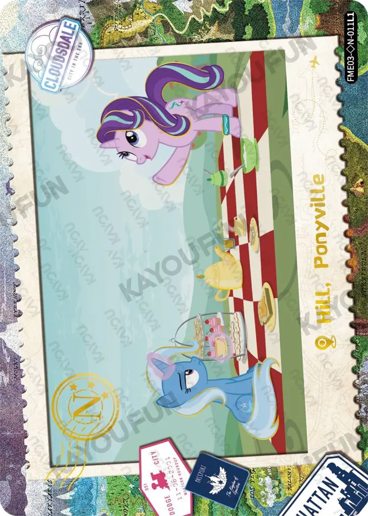 Kartu Kayou My Little Pony - Hill, Ponyville (◇N)