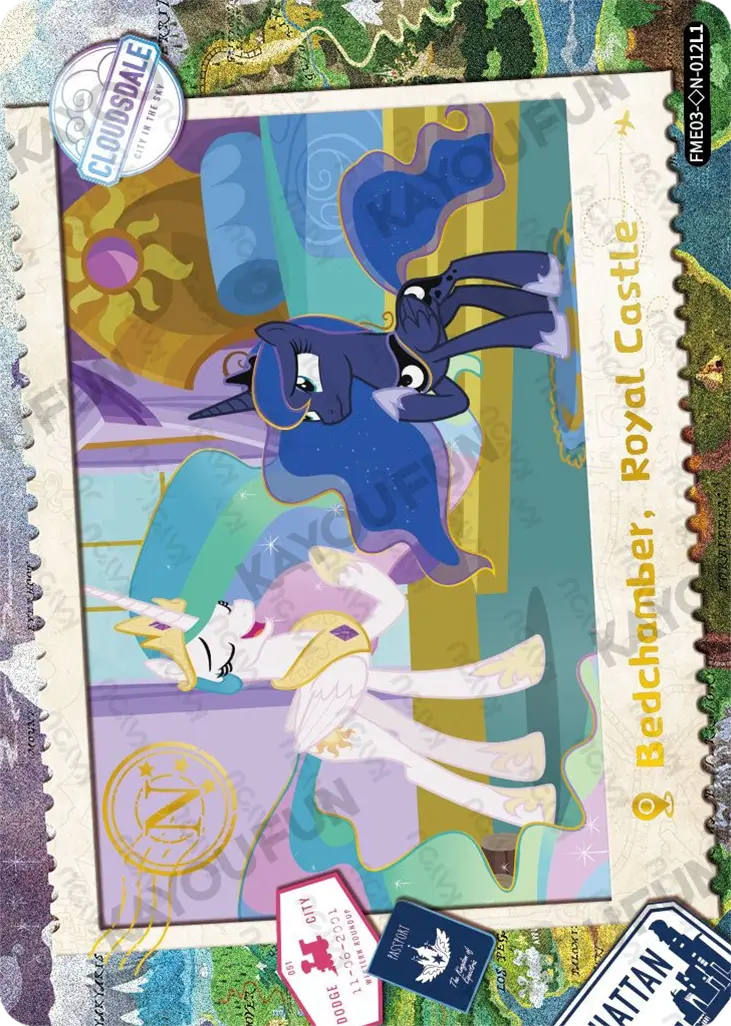 Kartu Kayou My Little Pony - Bedchamber, Royal Castle (◇N)